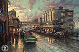 Cannery Row Sunset by Thomas Kinkade